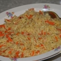 Garlic Orzo with Carrots and Marjoram
