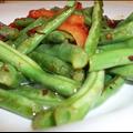 Garlicky Green Beans Sauted with Red Peppers