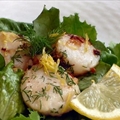 Garliky Lemon Scallops