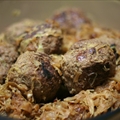 German Meatballs with Red Cabbage