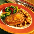 Ginger Pork and Stuffing Skillet