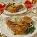 Gingered Chops with Cherry-Orange Sauce