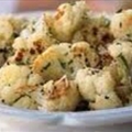 Golden Roasted Cauliflower with Pecorino Romano Cheese
