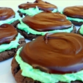 Grasshopper Chocolate Mint Cake Mix Cookies