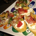 Greek Bruschetta with Feta & Tomato Basil Almonds