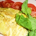 Greek Potato Spinach And Feta Cheese Omelet
