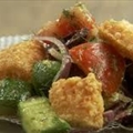 Greek Salad with Popcorn Cheese
