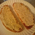 Greek Style Open-Face Tuna Sandwich