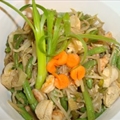 Green Beans with Bean Sprouts And Green Onions