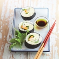 Green Lemon Marinated Scallop Sushi