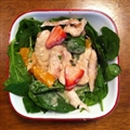 Grilled Chicken Salad with Seasonal Fruit