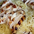 Grilled Lemon Lime Chicken over Angel Hair