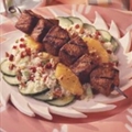 Grilled Pork, Couscous and Dried Cherry Salad with Citrus Vinaigrette