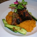 Grilled Pork Tenderloin with Molasses and Mustard