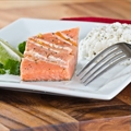 Grilled Salmon Steaks with Lime Butter