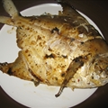 Grilled Whole Pomfret