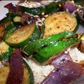 Grilled Zucchini and Red Onion Over Couscous