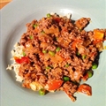 Ground Lamb with Peas