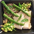 Halibut with Soba Noodles