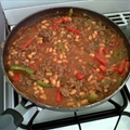 Heinz Baked Bean Chili Con Carne with rice