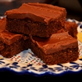 Frosted Hershey Bar Brownies