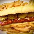 Homemade McRib Sandwich