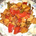 Hot Sausage, Vinegar Peppers and Potatoes (by Marco Anthony Stanco)