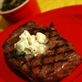 Hot Tubbed Ribeyes with Gorgonzola Butter