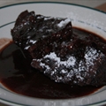 Individual self-saucing chocolate puddings