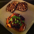 Indonesian-Style Grilled Eggplant with Spicy Peanut Sauce W