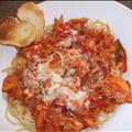 Italian Chicken and Grilled Summer Squash Over Angel Hair Pasta