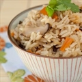 Rice Cooker Japanese Chicken Rice with Vegetables 