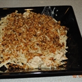 Jodie's Chicken Carbonara with bread crumbs