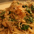 Jodie's Spicy pasta & shrimp