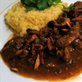 Lamb tagine with dates, almonds and pistachios