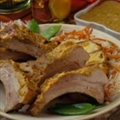 Latin Pork Back Ribs with Smoky Pineapple-Mango Sauce