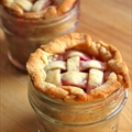 Lattice Top Peach Pie in a Jar