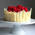 Lemon Raspberry Sponge Cake with White Chocolate Shards
