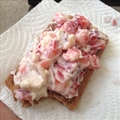 Light Strawberry Cream Bruschetta