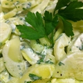 Low fat creamy cucumber salad