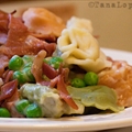 Low-fat Tortellini and Proscuitto