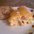Macaroni and Cheese Ham Pie