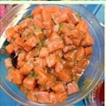 Marinated Salmon Sashimi ( Exotic Salmon Tartar )