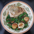 Marlin with Warm Lemon And Oregano Dressing