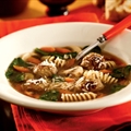 Meatball-Mushroom-Parmesan Soup