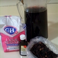 Agua de jamaica con vainilla