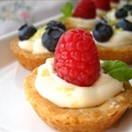 Mini Fruit TartsFilled with a Lemon Curd Mousse and a Shortbread crust
