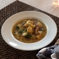 Monkfish Stew with Saffron Broth and Wild Mushrooms