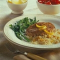 Moroccan-Seasoned Chops with Fruited Couscous