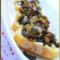 Shiitake, Capers and Anchovy Bruschetta